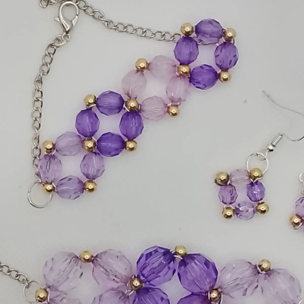 Parure "Améthyste Florale"