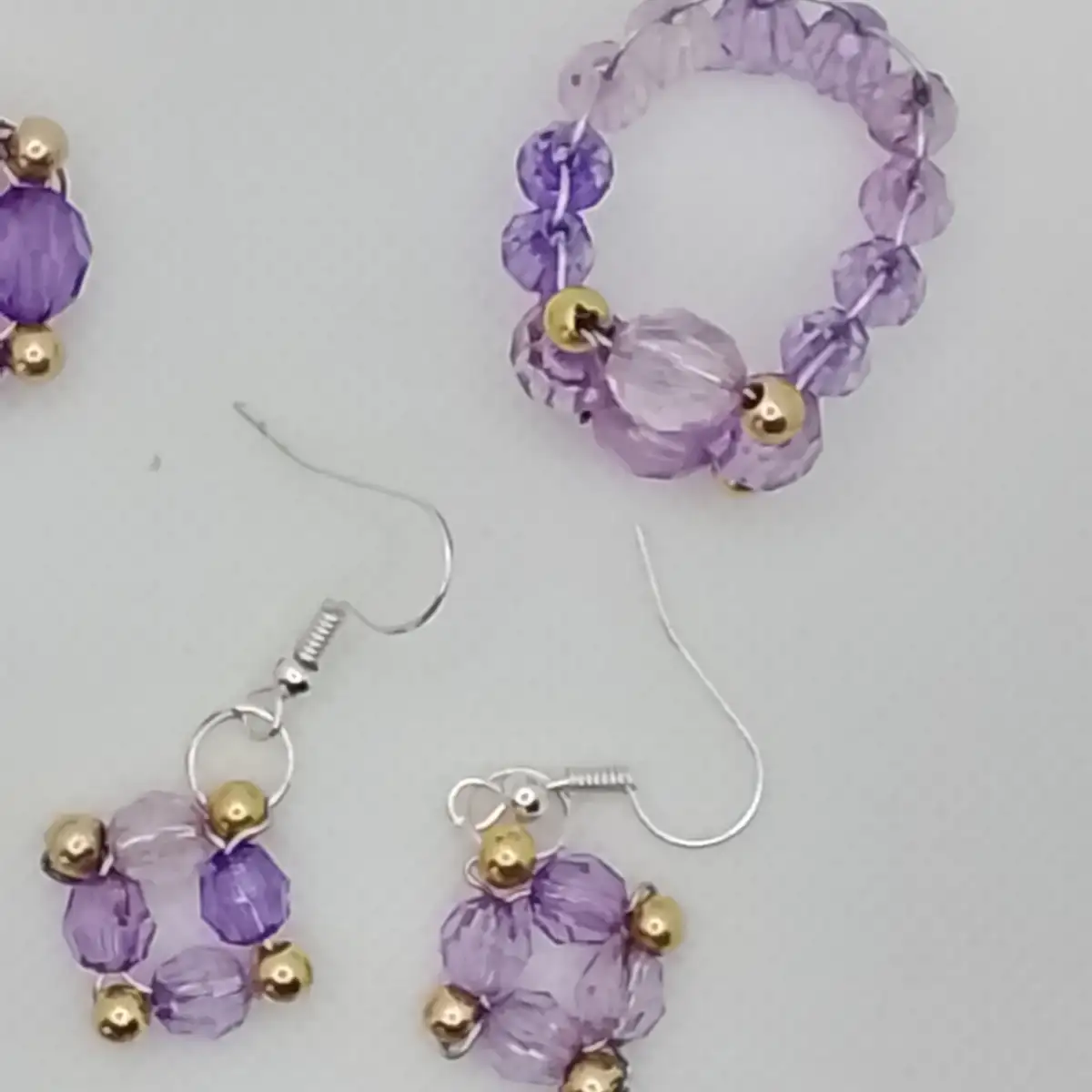 Parure "Améthyste Florale"