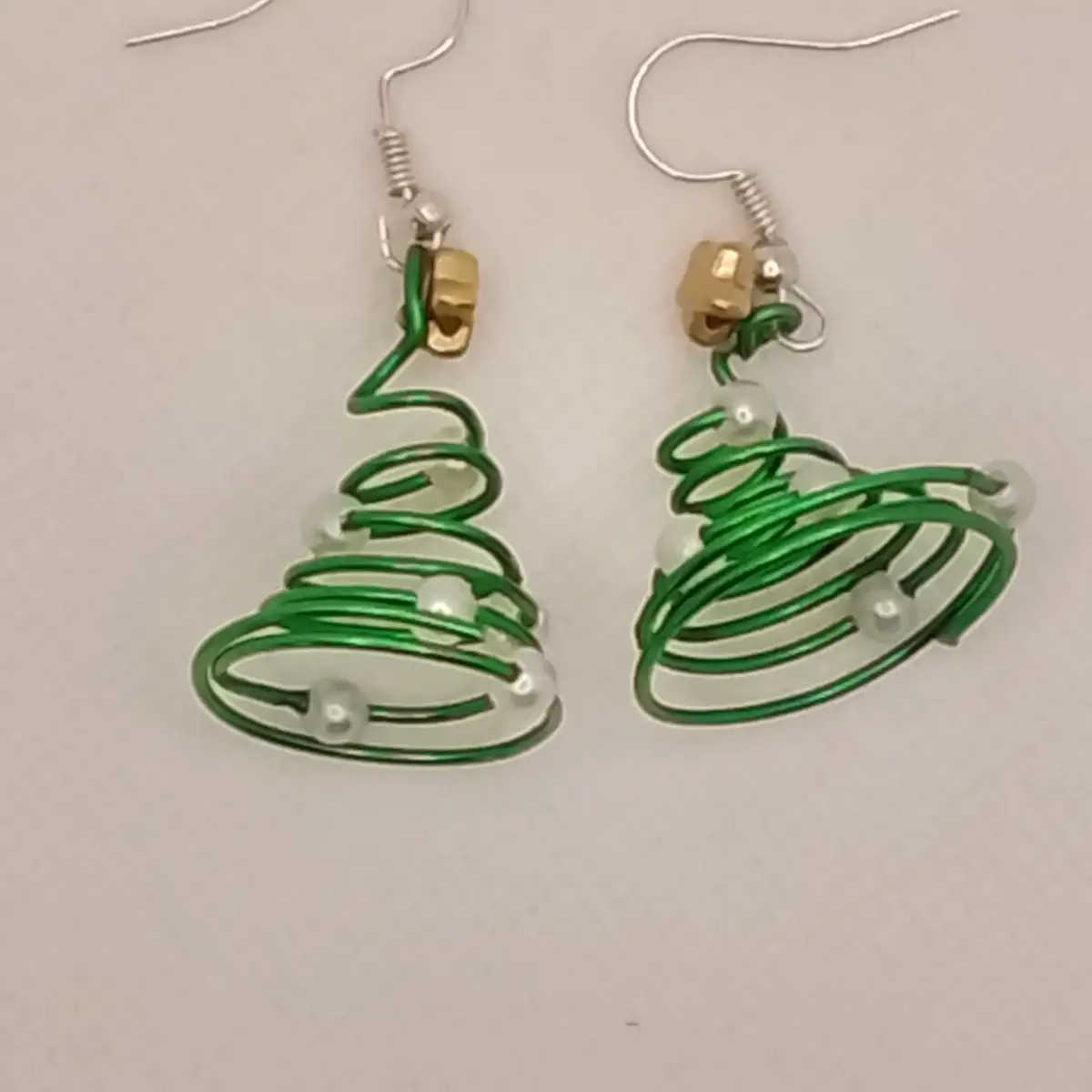 Boucles d'Oreilles "Sapin de Noël Scintillant"