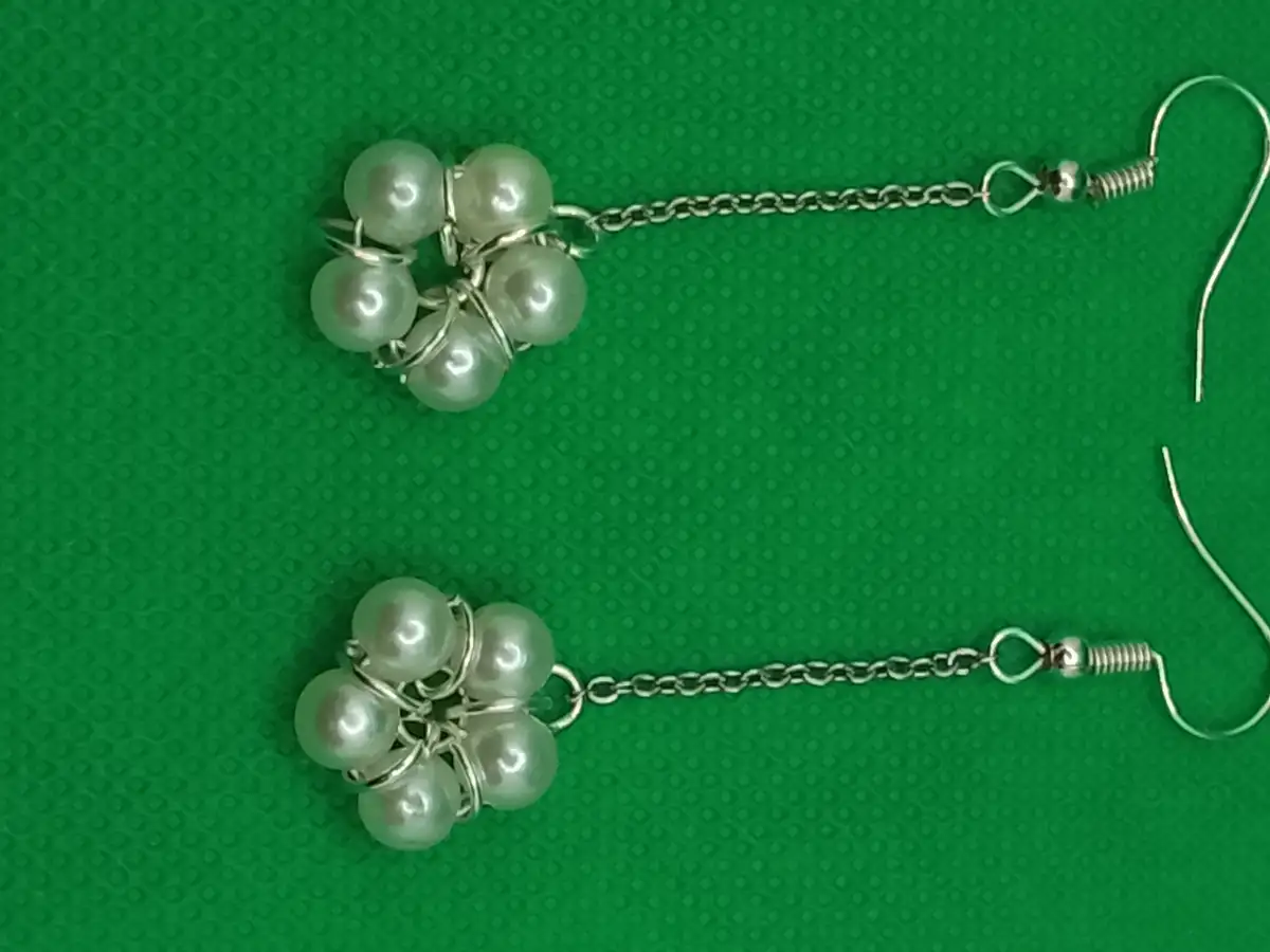 Boucles d'Oreilles "Fleurs de Nacre"