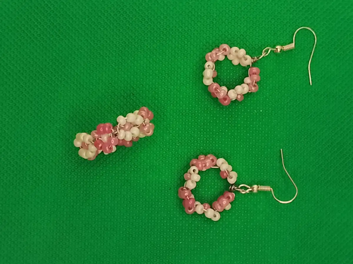 Ensemble Pétales Roses Tissés